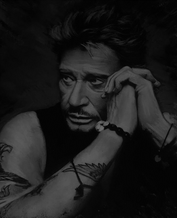 Œuvre « Johnny Hallyday » - Marine Tassou